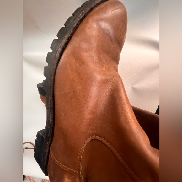 Cole Hahn Tall Boots Cole Haan Brown Leather Arlington tie back Riding Boots 8 - Picture 14 of 16